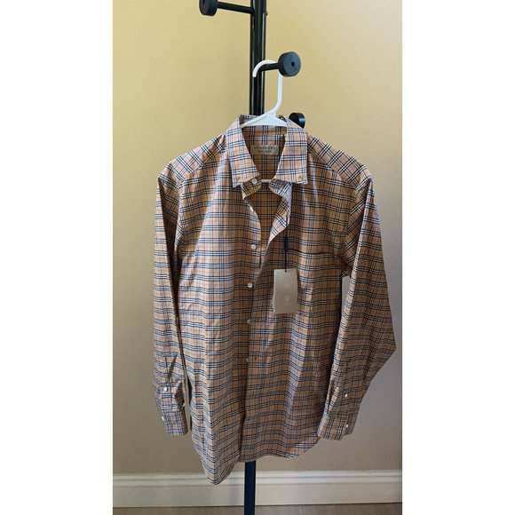 Burberry Classic Nova Check Beige S Shirt Long Sleeve